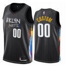 Youth Brooklyn Nets Customized Black 2021 City Stitched Swingman Jersey