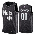 Youth Brooklyn Nets Customized Black Earned Stitched Swingman Jersey
