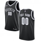 Youth Brooklyn Nets Customized Black Icon Swingman Nike Jersey