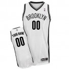 Youth Brooklyn Nets Customized White Swingman Adidas Jersey