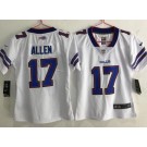 Youth Buffalo Bills #17 Josh Allen Limited White Vapor Jersey