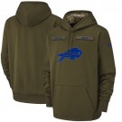 Youth Buffalo Bills Olive Salute To Service Printed Pullover Hoodie
