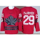Youth Canada #29 Nathan MacKinnon Red 2026 Olympics Authentic Jersey