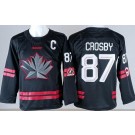 Youth Canada #87 Sidney Crosby Black 2026 Olympics Authentic Jersey