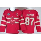 Youth Canada #87 Sidney Crosby Red 2025 4 Nations Face Off Authentic Jersey