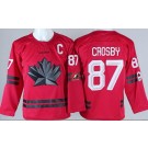 Youth Canada #87 Sidney Crosby Red 2026 Olympics Authentic Jersey