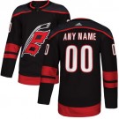 Youth Carolina Hurricanes Customized Black Alternate Authentic Jersey