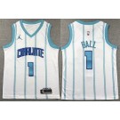 Youth Charlotte Hornets #1 Lamelo Ball White Icon Swingman Jersey