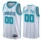 Youth Charlotte Hornets Customized White 2021 Stitched Swingman Jersey