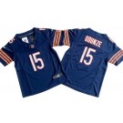 Youth Chicago Bears #15 Rome Odunze Limited Navy FUSE Vapor Jersey