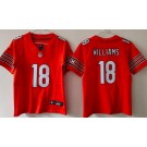 Youth Chicago Bears #18 Caleb Williams Limited Orange FUSE Vapor Jersey