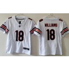 Youth Chicago Bears #18 Caleb Williams Limited White FUSE Vapor Jersey