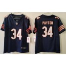 Youth Chicago Bears #34 Walter Payton Limited Navy FUSE Vapor Jersey