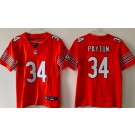 Youth Chicago Bears #34 Walter Payton Limited Orange FUSE Vapor Jersey