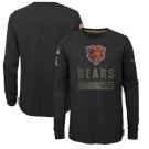 Youth Chicago Bears Black 2020 Salute To Service Long Sleeves T Shirt