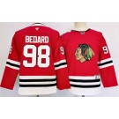 Youth Chicago Blackhawks #98 Connor Bedard Red Fanatics Authentic Jersey
