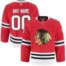 Youth Chicago Blackhawks Customized Red Fanatics Authentic Jersey