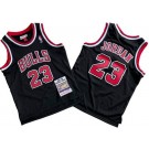 Youth Chicago Bulls #23 Michael Jordan Black 1997 Throwback Swingman Jersey