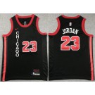 Youth Chicago Bulls #23 Michael Jordan Black 2023 City Icon Swingman Jersey