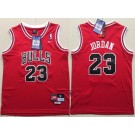 Youth Chicago Bulls #23 Michael Jordan Red Throwback Nike Jersey