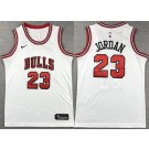 Youth Chicago Bulls #23 Michael Jordan White Icon Swingman Jersey