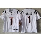 Youth Cincinnati Bengals #1 Ja'Marr Chase Limited White FUSE Vapor Jersey