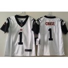 Youth Cincinnati Bengals #1 Ja'Marr Chase Limited White Rush Color Jersey