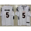Youth Cincinnati Bengals #5 Tee Higgins Limited White Vapor Jersey