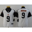 Youth Cincinnati Bengals #9 Joe Burrow Limited White Rush Color Jersey