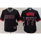 Youth Cincinnati Reds #77 Rece Hinds Black 2023 City Cool Base Jersey