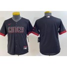 Youth Cincinnati Reds Blank Black 2023 City Cool Base Jersey