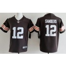 Youth Cleveland Browns #12 Shedeur Sanders Limited Brown Vapor Jersey