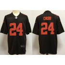 Youth Cleveland Browns #24 Nick Chubb Limited Brown Alternate Vapor Jersey