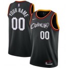 Youth Cleveland Cavaliers Customized Black 2021 City Stitched Swingman Jersey