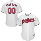 Youth Cleveland Indians Customized White Cool Base Jersey