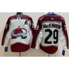 Youth Colorado Avalanche #29 Nathan MacKinnon White Authentic Jersey