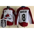 Youth Colorado Avalanche #8 Cale Makar White 2022 Stanley Cup Authentic Jersey