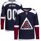 Youth Colorado Avalanche Customized Navy Alternate Authentic Jersey