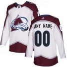 Youth Colorado Avalanche Customized White Authentic Jersey