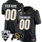 Youth Colorado Buffaloes Customized Limited Black FUSE College Football Jersey
