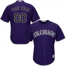 Youth Colorado Rockies Customized Purle Cool Base Jersey
