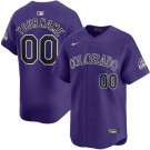 Youth Colorado Rockies Customized Purple Limited Jersey