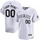 Youth Colorado Rockies Customized White Limited Jersey