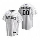 Youth Colorado Rockies Customized White Stripes 2020 Cool Base Jersey