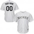 Youth Colorado Rockies Customized White Stripes Cool Base Jersey