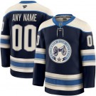 Youth Columbus Blue Jackets Customized Navy Alternate Fanatics Authentic Jersey