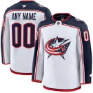 Youth Columbus Blue Jackets Customized White Fanatics Authentic Jersey
