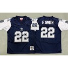 Youth Dallas Cowboys #22 Emmitt Smith Navy Alternate Throwback Jersey