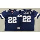 Youth Dallas Cowboys #22 Emmitt Smith Navy Throwback Jersey