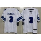 Youth Dallas Cowboys #3 George Pickens Limited White Vapor Jersey